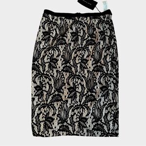 ZARA PENCIL LACE SKIRT NWT